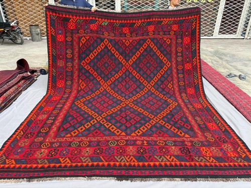 Large vintage afghan kilim - large,